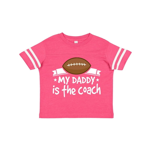Inktastic Football My Daddy is the Coach Boys or Girls Toddler T-Shirt
