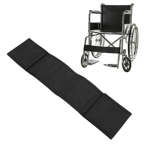 Wheelchair Seat Belt, 19.7in/50cm Wheelchair Leg Strap Restraint Footrest Safety Seatbelt Foot Support Lap Belt for Wheelchair Disability Seniors Elderly Accessory Wheelchair Accessories, Black
