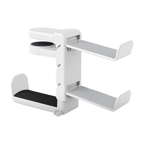 Soporte para auriculares y mando para juegos, giratorio 360 grados, universal, para PC, almacenamiento