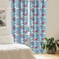 thumbnail image 2 of Ambesonne Airplane Curtains, Airships Present Boxes, Pair of 28"x95", Multicolor, 2 of 5