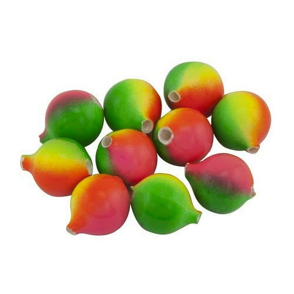 Yakima Bait Worden's Original Lil' Corky 3/8" Drift Bobbers, Sherbet, Size 10, 10 mm, 10 Count