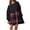 Hot Pink, variant on Sngxgn Women's Dresses Ribbed Long Sleeve Square Neck Tops Mini Dress(Hot Pink,M)