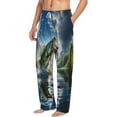 thumbnail image 6 of Gukieu Largemouth Bass Jumping Out of The Water Print Men's Home Trousers, Elastic Drawstring Home Pajamas Clothing Suitable for Adult Men-Small, 6 of 6