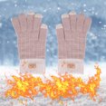 thumbnail image 5 of Idoravan Heated Gloves for Men Women Rechargeable ,USB Winter Men Women Fashion Cold Warm Heating Windproof Half Bare Finger Knit Gloves Khaki, 5 of 9