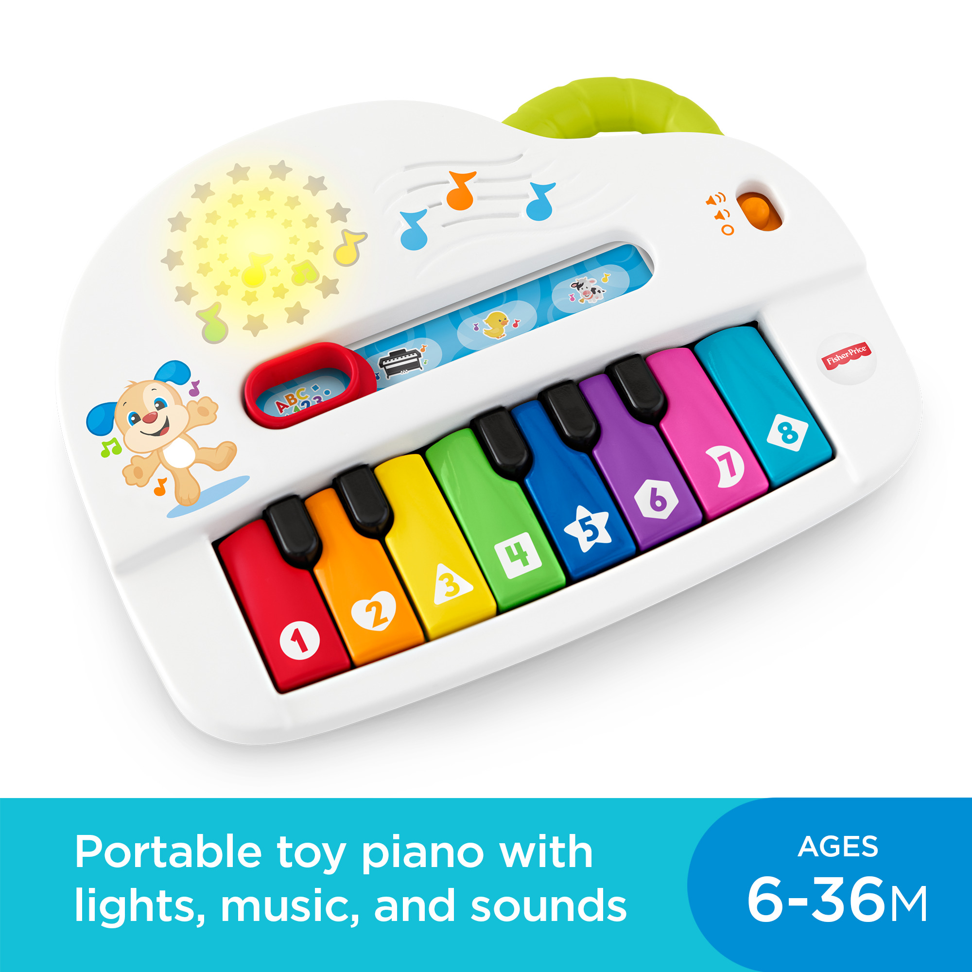 Fisher-Price Laugh & Learn Silly Sounds Light-Up Piano Interactive Toy for Baby & Toddler - image 3 of 7