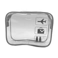 thumbnail image 5 of Clear Toiletry Bag Portable Makeup Organizer for Vacation Traveling Bathroom Gray, 5 of 8