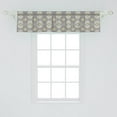 thumbnail image 2 of Ambesonne Ethnic Valance Pack of 2, Repeating Aztec Art, 54"X12", Dark Eggshell Cream, 2 of 2