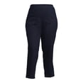 thumbnail image 5 of Just My Size Women's Plus Size Pull on 2-Pocket Stretch Woven Pants, Also in Petite, 5 of 7