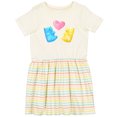 thumbnail image 3 of Inktastic Cute Gummy Bears and Heart Girls Toddler Dress, 3 of 5