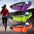 thumbnail image 5 of Riñonera deportiva para hombre, riñonera para exteriores, impermeable, multifuncional, para correr, montar, fitness, bandolera, para teléfono móvil, 5 of 5
