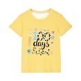 thumbnail image 2 of Fiudx Camiseta para Niños, Mezcla de Poliéster Suave, Cuello Redondo, Manga Corta, Cómoda, Uso Diario Informal, Estilo Niño/Niña, Lavado a Mano., 2 of 7