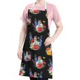 thumbnail image 5 of Pioneer Flower Floral Print Pattern Apron for Women and Men, Cotton Linen Waterproof with Pockets, Adjustable, 33x27 Inch for Kitchen, Gardening, BBQ, Salon, 5 of 6