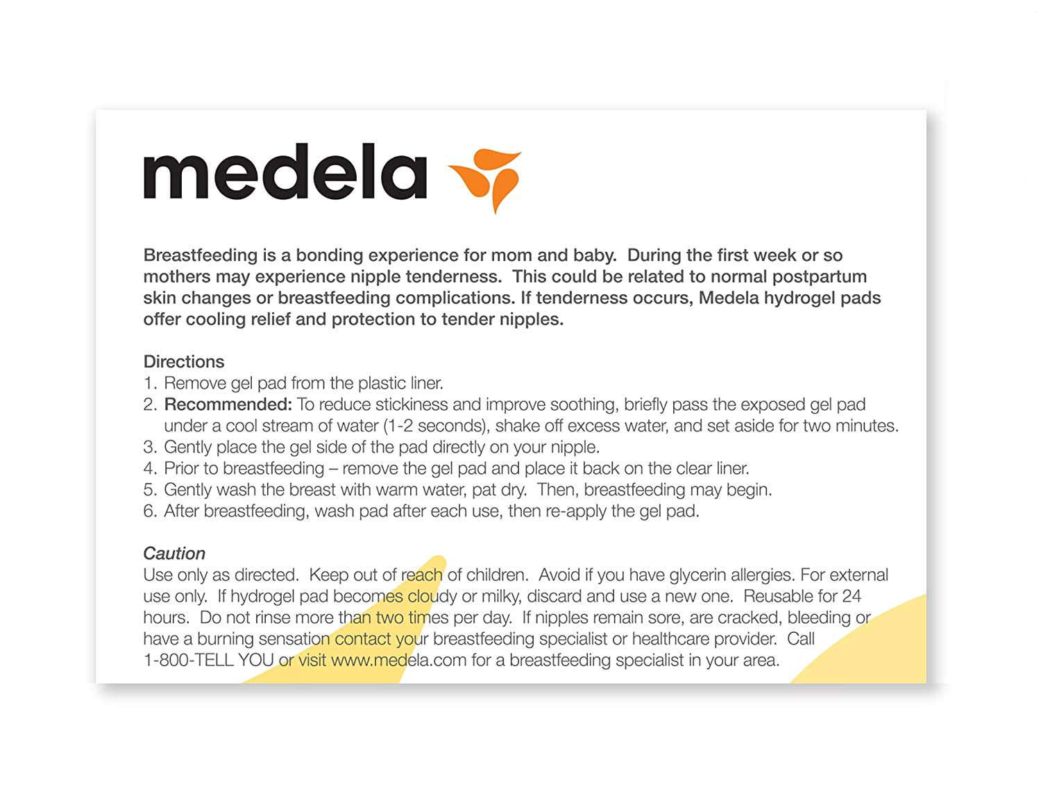 Tender Care Hydrogel Pads – Advanced Therapy for sore nipples - Medela