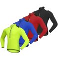 thumbnail image 3 of Wosawe Men's Cycling Jersey Spring Autumn Half-zip MTB Bike Riding Long Sleeve Shirt Clothing, 3 of 8