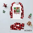 thumbnail image 2 of Penkiiy Christmas Pajamas for Family Matching Pjs Set, Red Plaid Reindeer Holiday Xmas Pajamas for Women Men Kids Red 2XL, 2 of 5