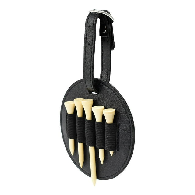 10 tees de golf JM bolsa de golf de cuero para exteriores 17 x 10 x 5 cm