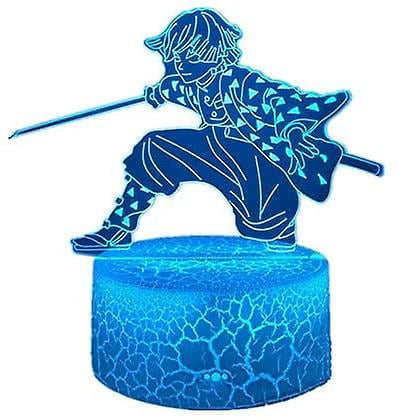 Veilleuse LED Demon Slayer - 16 Couleurs - Télécommande Et Tactile - Décoration Chambre Enfant - Cadeau Anime - 4
