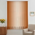 thumbnail image 3 of Burnt Orange Ombre Sheer Curtains 54 Inches Long, Modern Gradient Abstract Art Light Filering Curtains, Breathable Simi Curtain Privacy Drapes for Kitchen Bathroom Nursery Small Window Treatment, 3 of 9