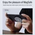 thumbnail image 5 of Case for Google Pixel 8 Pro Slim Magnetic Case, Salient Point Hybrid Rugged PC Shockproof Lens Protection Cover Compatible with MagSafe Wireless Charging for Google Pixel 8 Pro, Black, 5 of 11
