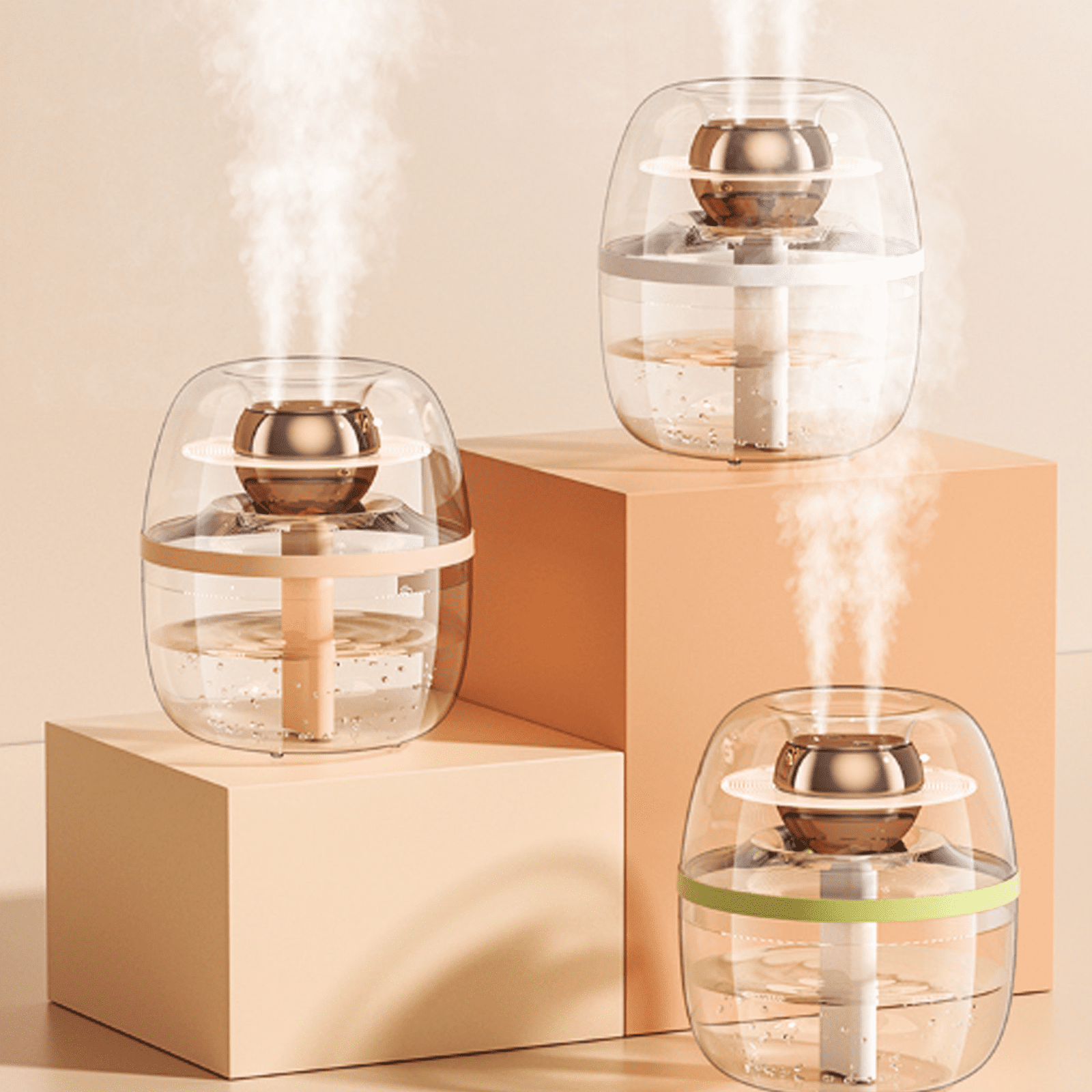 RAPOBRIX 3L Silver Ion Antibacterial Humidifier for Bedroom - Large Capacity Quiet Ultrasonic (White)