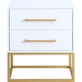 thumbnail image 3 of Meridian Furniture Maxine Night Stand in Rich White Finish, 3 of 9