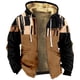 thumbnail image 1 of Men's Personalized Casual Printing Long Sleeve Zipper Sweater Thick Cotton Suit Winter S, 1 of 3