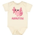 thumbnail image 3 of Inktastic Axolittle Cute Baby Axolotl Boys or Girls Baby Bodysuit, 3 of 5