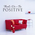 thumbnail image 5 of Think Do Be Positive Vinyl Quote Wall Sticker Decals Home Decor Removable DIY, 5 of 9