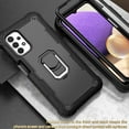 thumbnail image 5 of Dteck Galaxy A72 5G Case, Metal Ring Holder Kickstand Full Body Shockproof Sturdy Bumper Protective Cover for Samsung Galaxy A72 5G, Black, 5 of 7