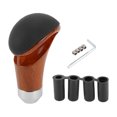 thumbnail image 1 of Pomo de Cambio Universal Unique Bargains para Automóvil, Pomo de Palanca de Cambios de Cuero Sintético para Vehículos Automáticos y Manuales con 4 Adaptadores Marrón 1 Set, 1 of 7