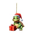 thumbnail image 1 of Ionze Decoración del Hogar Navidad Nueva Tortuga Navideña Colgante Decorativo Acrílico Animal Navideño Tortuga Ambiente Festivo Adornos Colgantes Accesorios para el Hogar (B), 1 of 4