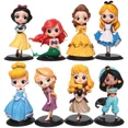 thumbnail image 5 of Disney Q Edition Alice Mermaid Cinderella Belle Long Hair Snow White Ornament Model Handmade Gift, 5 of 5