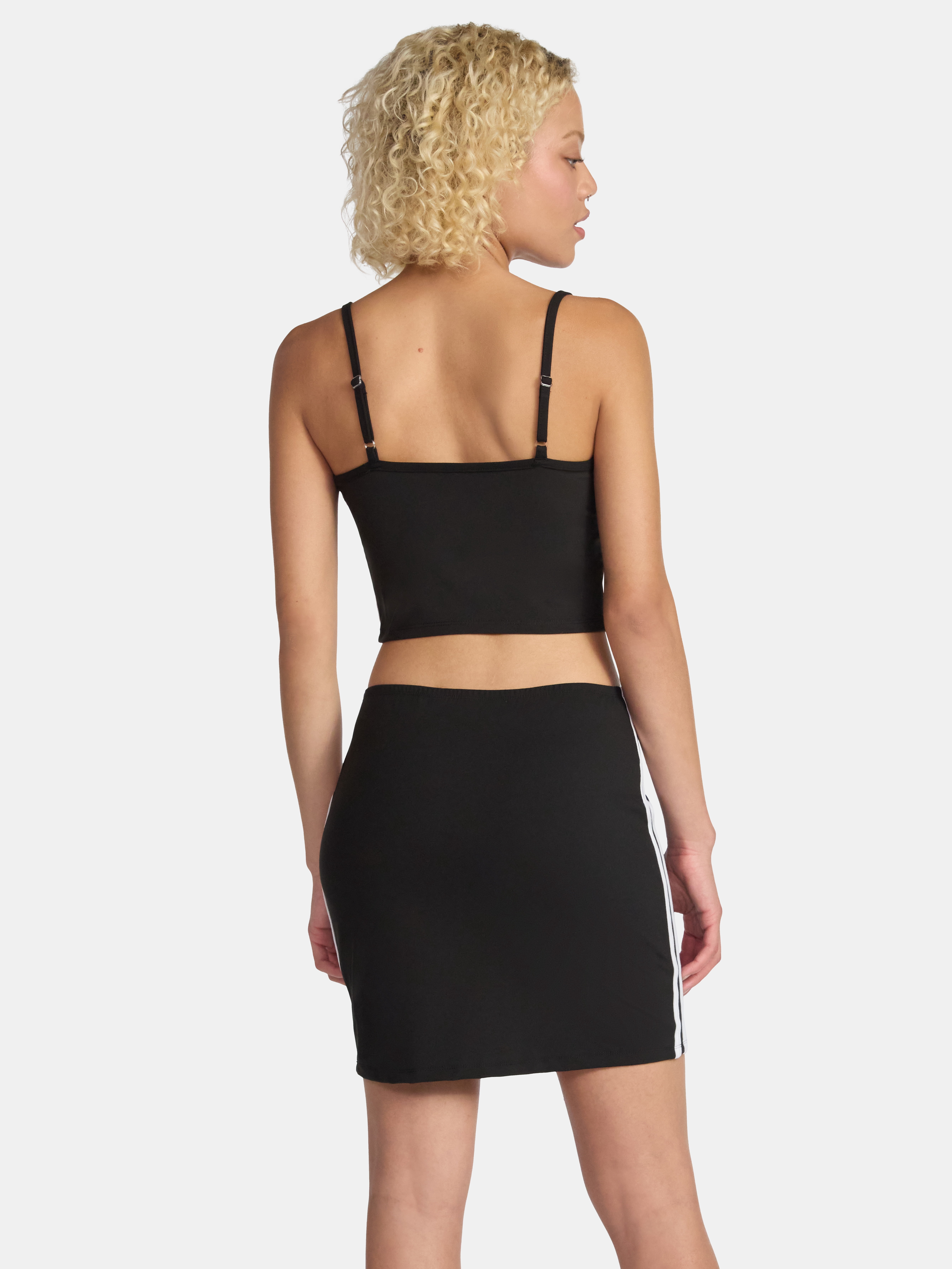 No Boundaries Side Stripe Cami and Skirt Set, 2-Piece, Women's and Women’s Plus Sizes XXS-4X
