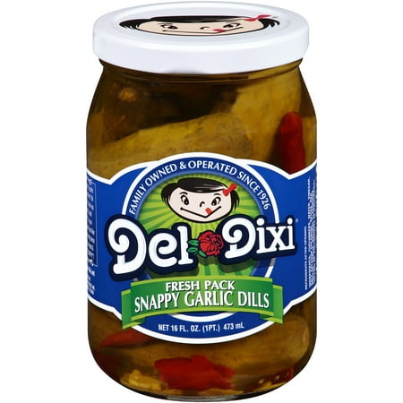 Del-Dixi® Snappy Garlic Dill Pickles 16 fl. oz. Jar