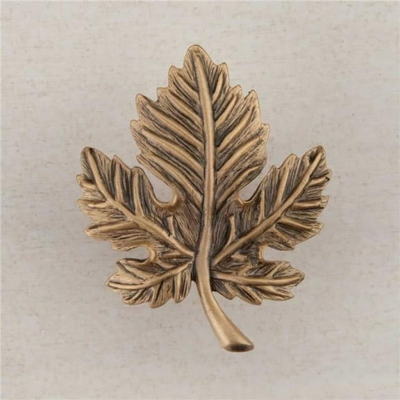 Artisan Collection Leaf Knob - Museum Gold