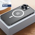 thumbnail image 1 of Metal Phone Case For IPhone 12 13 14 15 Pro Max Cover 15Plus Magnetic Aluminum Frame Phone Shell For IPHON 11 12 13 Pro Max Mini, 1 of 7