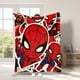 thumbnail image 2 of Manta de franela con dibujos animados de Spider Man, figuras de los Vengadores, manta para el sofá del hogar, manta para la hora del almuerzo, manta para niños y estudiantes, funda para la siesta para, 2 of 5