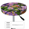 thumbnail image 4 of Susaid butterflies and Gardens Print Elastic Bar Stool Cover Personalized Washable Stool Cover for Barbershop Home Bar Kitchen-14 inch, 4 of 7