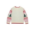 thumbnail image 2 of Holiday Time Toddler Girls Merry & Bright Christmas Sweater, Sizes 12M-5T, 2 of 5
