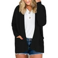 thumbnail image 1 of Gvmfive Women Solid Side Pockets Baggy Sweater Casual Knit Cardigan, 1 of 4