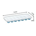 thumbnail image 3 of Stackable Ice Cube Tray with Spill-Proof Lid for Cocktails and Freezer, Easy Release BPA-Free, 21 Compartment, Red Green Blue, 3 of 6