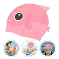 thumbnail image 4 of Niños nadando sombrero niños oído protector silicona natación gorras de dibujos animados natación cabeza cubierta, 4 of 7