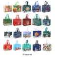 thumbnail image 2 of Injueey Bolsas navideñas no tejidas multifuncionales, varios patrones llamativos, resistentes y duraderas, 20 pack/lote Kits de decoración para fiestas, 2 of 6