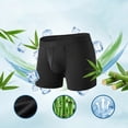 thumbnail image 2 of FreeYoka Men's Boxer Briefs, 3‑Pack Viscose Derived from Bamboo Soft Stretch Moisture‑Wicking Daily Wear Underwear, 2 of 6