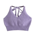 thumbnail image 1 of Women Halter Crop Top Summer Bustier Knit Bundle Bralette Curvy Ribbed Knit Cami, 1 of 6