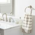 thumbnail image 2 of REGALWOVEN Pure Cotton Soft Hand Towels, Wavy Stripe Highly Absorbent Towels, 2 Pack Decorative Towel Set for Bathroom, Guest Room, Holiday Beige 29" x 13", 2 of 7