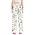thumbnail image 3 of FORMRS Women's Pajama Pants with Pockets Soft Comfy Loungewear Sleep Bottom, Sizes S-2XL, Watercolor Forest Pattern, 3 of 8