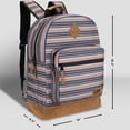 thumbnail image 3 of Lee Authentic Jeans Company Study Backpack for Class Padded Laptop Sleeve Fits 15.6 Inch Notebook (Lee Stripe), 3 of 5