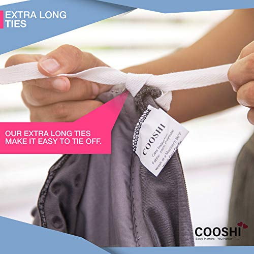 Cooshi Duvet Cover for Weighted Blankets 60 x 80 Soft Quilted Design Grey Walmart