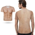 thumbnail image 2 of Funny Muscle T Shirt, 3D Body Pattern Fake ABS Disfraces de manga corta Humor unisex Impreso digital para hombres Casual Navidad Halloween Verano , 2XL Sunnimix camisas para hombre, 2 of 7